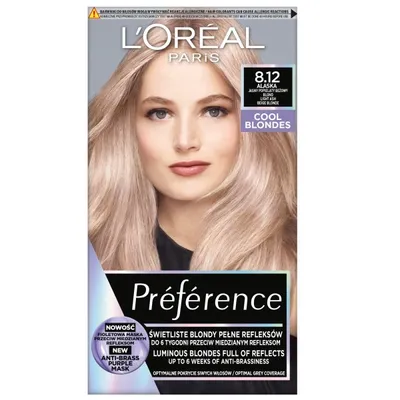 A box of L'Oréal Preference hair color with a model on the front.