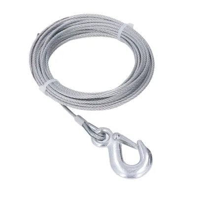 Zdjęcie produktu dla Lina wyciągarki 4mmx12m Kabel 2000LBS Wytrzymałość Stal nierdzewna Ocynkowana Zamiennik