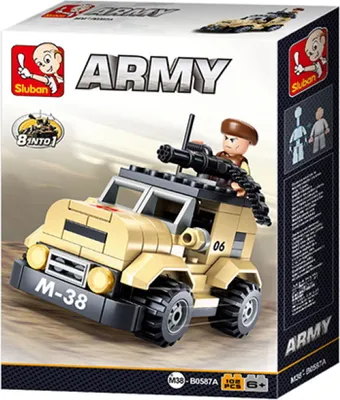 Produktbild von Sluban Armee 8into1 M38-B0587A Streifenwagen