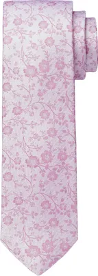 Produktbild von OLYMP Seidenkrawatte mit Blumenmotiv und Wolleinlage, Mauve/Natur, 6,5 cm breit