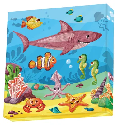 Produktbild von Diamond Dotz DOTZ in the Ocean, Animals, Mehrfarbig, 2864 Stück(e), 280 mm, 280 mm, Kleine Teile. Erstickungsgefahr, Nicht für Kinder unter 36 Monaten geeignet