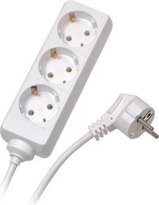Produktbild von ViVanco™E3 W15, 3 AC-Ausgänge, Typ F, 230 V, Weiß, 1,4 m, 1 Stück(e)