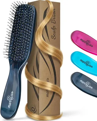 Produktbild von marQus Scalp Brush – Entwirrbürste für Kopfhautmassage – Mitternachtsblau
