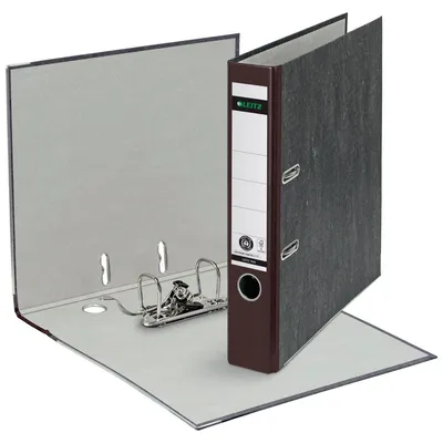 Produktbild von Ordner A4 Wolkenmarmor 180Grad 52mm braun Packung mit 20 Stück
