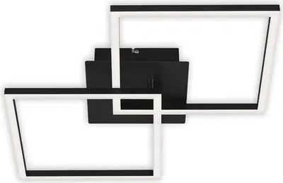 Immagine prodotto di Lampada da soffitto LED dimmerabile orientabile 24W nero metallo-plastica Briloner