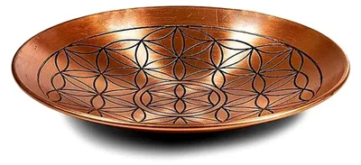 Produktbild von Kupferschale mit Lebensblume - 15 cm