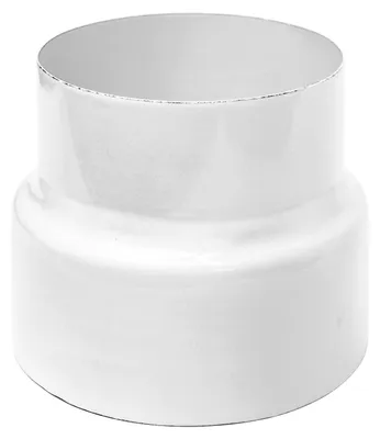 Zdjęcie produktu dla Rura spalinowa / piecowa Raik emaliowana redukcja 150mm - 120mm biała