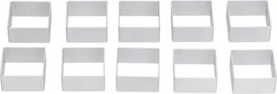 Produktbild von 10 Teile/satz Edelstahl Mond Kuchen Form Set Cookies Kekse Cutter DIY Backen SetQuadrate