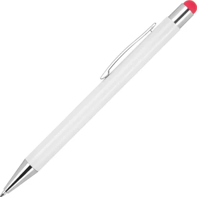 Produktbild von 10 Touchpen Kugelschreiber / aus Metall / Stylusfarbe: rot