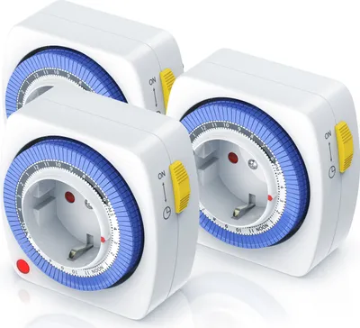 Produktbild von BEARWARE 3x 24h Zeitschaltuhr 15 min. Zeitintervalle / Kinderschutzsicherung
