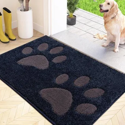 Produktbild von Unyqoos ® Saugbare, rutschfeste Eingangsmatte für den Innenbereich – 50 x 80 cm – Waschbar und wasserdicht