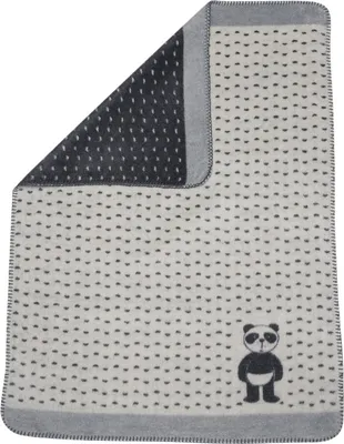Produktbild von David Fussenegger Babydecke Panda 'Pandabär' 75 x 100 cm Rohweiß