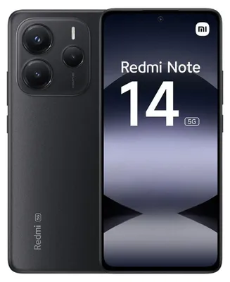 Image de Xiaomi Redmi Note 14 | Midnight Black | 6.67 " | AMOLED | 1080 x 2400 pixels | Mediatek | RAM interne 6 GB | 128 GB | Dual SIM | 5G | Résolution de l'appareil photo principal 50+8+2 MP | Résolution de l'appareil photo secondaire 20
