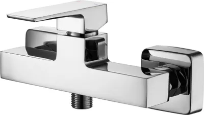 Produktbild von sanicomfort Duscharmatur MALAGA – Einhebelmischer für Dusche, Aufputzmontage, chrom, Brausearmatur mit 1/2 Zoll Anschluss, Messing