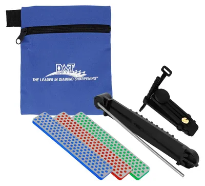 Produktbild von DMT Aligner Diamant Schleifsystem, Messerschärfer mit Schleifstein Extrafein und Fein, Geführtes Schärfen & konstanter Schleifwinkel, Inkl. Tasche, USA, AKEFC