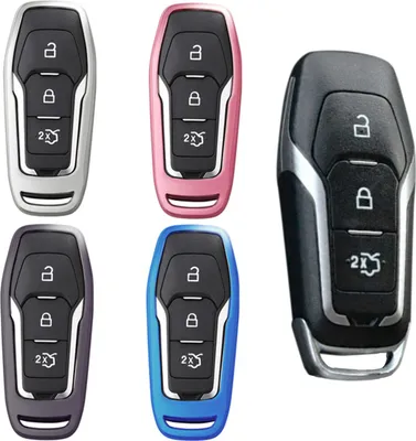 Produktbild von Schlüssel Hülle Tasche Gehäuse für Ford Edge Galaxy Mondeo Mustang F-150 Fusion, Farbe Schlüssel-Cover:Pink
