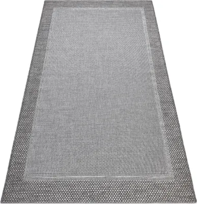 Produktbild von Teppich SISAL BOHO 46201575 Rahmen grau Grau 120x170 cm