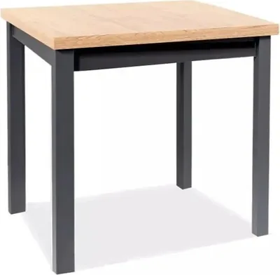 Zdjęcie produktu dla Stół kuchenny ADAM 80x80 dąb artisan/ czarny