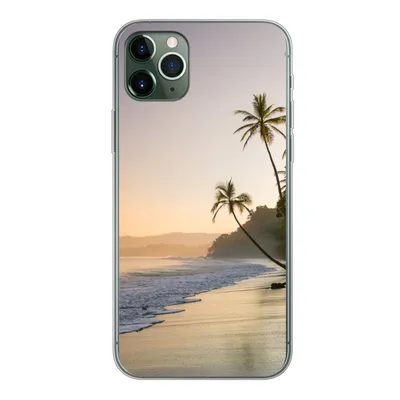 Produktbild von MuchoWow® Handyhülle Schutzhülle Hülle für iPhone 11 Pro Max Strand - Meer - Palme Silikon Softcase Handy Hülle - Schutz