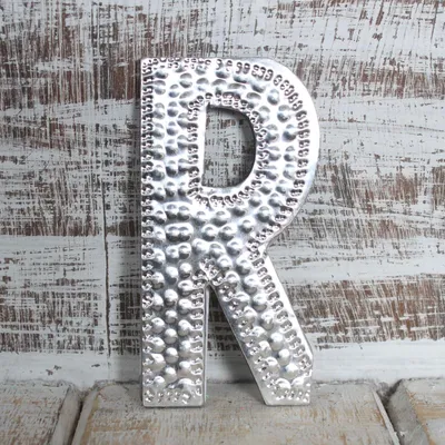 Image de Lettres en aluminium "Arty" - R