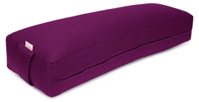 Produktbild von yogabox Pranayama Kissen BASIC - aubergine 70 x 20 x 10 cm Buchweizenschalen