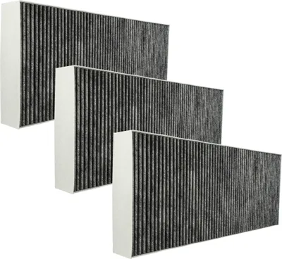 Produktbild von vhbw 3x Aktivkohlefilter Ersatz für Bosch 9001171882, DWZ1IX1B6, AS-AZKF3900, 17004082 für Dunstabzugshaube - 46 x 19,1 x 5 cm
