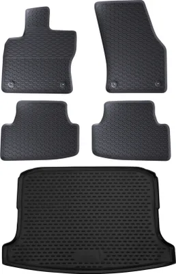 Produktbild von Gummi Kofferraumwanne + Fußmatten Set für Seat Ateca, Bj. 2016-