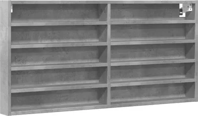 Obrázek produktu pro vidaXL Vitrína betonová šedá 100x8,5x50 cm materiál na bázi dřeva