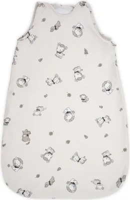 Zdjęcie produktu dla Śpiworek dziecięcy Lorelli 85 cm 100% bawełna, 2,5 TOG, wymiary 80 x 45 x 3 cm beżowo-szary