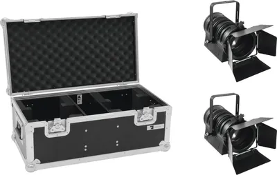 Produktbild von EUROLITE Set 2x LED THA-40PC sw + Case