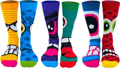 Produktbild von United Odd Socks - 6 párů pánských ponožek "Stress Heads" v dárkové krabici