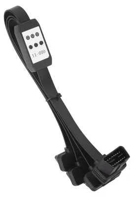 Obrázok produktu pre 1 až 3 OBD2 predlžovací kábel Splitter 1.57ft 16Pin konektorový kábel s prepínačom Diagnostický nástroj automobilu