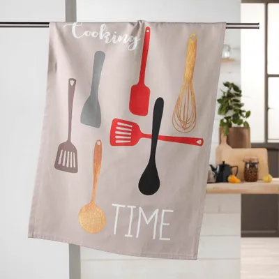 Image de Torchon de cuisine en coton Cooking Time