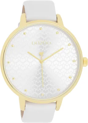 Produktbild von Oozoo Armbanduhr weiß Leder Timepieces Damen Analog-Quarzuhr UOC11158