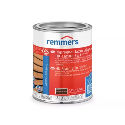Produktbild von Remmers HK-Lasur 3in1 Plus Kastanie 0,75 L – Holzschutz außen