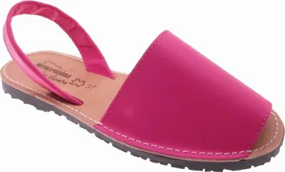 Produktbild von Avarcas Minorquine Damen Sandalen, Echtleder, Fuchsia, 38 EU