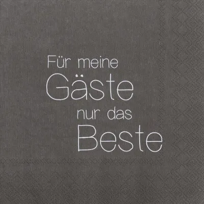 Produktbild von Räder Serviette 33x33cm, Für meine Gäste nur das Beste