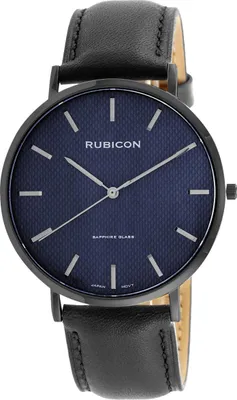 Produktbild von Rubicon Herrenuhr am Band RNCE48 schwarz/blau