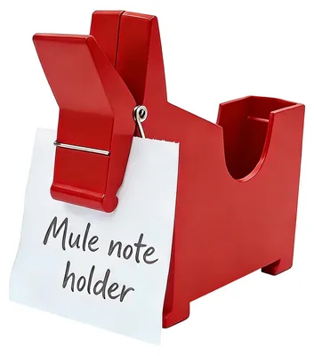 Produktbild von Pferde-Notizblockspender aus Kunststoff, stehend, mit Pferdemotiv, Notizblockclip, Mehrzweck-Visitenkartenbox für Schule, Büro und Zuhause