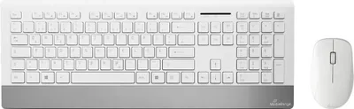 Produktbild von MediaRange MROS106 Tastatur-Maus-Set kabellos weiß