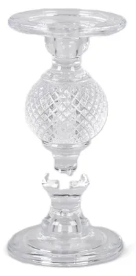 Productafbeelding van Moderne Kandelaar voor Tafelkaarsen Glas D 11,5 cm H 23,5 cm