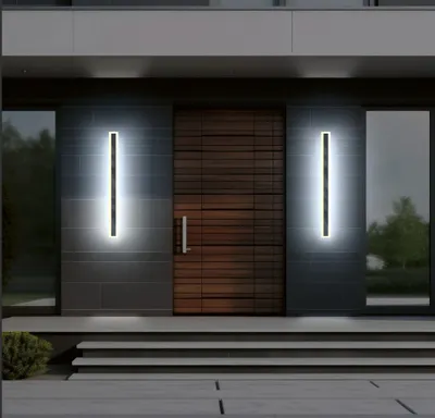 Produktbild von X4-LIFE LED Panel Wandleuchte 100cm 32W RGB Kaltweiß für Innen und Außen IP65 Fernbedienung
