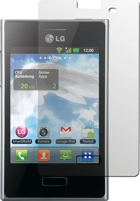 Produktbild von 2er-Pack PhoneNatic Displayschutzfolien klar  kompatibel mit LG Optimus L3