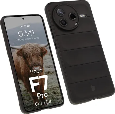 Produktbild von Robuste Handyhülle für Xiaomi Poco F7 Pro, Bizon Case Tur, Schwarz