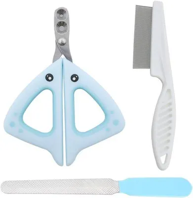 Produktbild von Katzennagelpflege-Set Blau 3-teilig