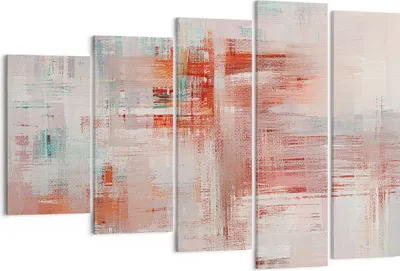 Produktbild von Bild auf Leinwand - Leinwandbild - 5 Teile - Verschwommen Abstraktion Modern - 150x100cm - Wand Bild - Wanddeko - Wandbilder - Leinwanddruck - Bilder - Wanddekoration - Leinwand bilder EG150x100-4790