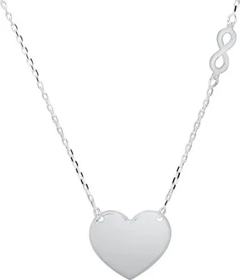 Produktbild von Kette Herz Infinity 925er Silber