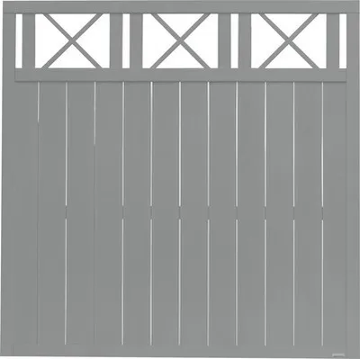 Produktbild von Zaun Hauptelement Konsta Provence 180 x 180 cm hellgrau