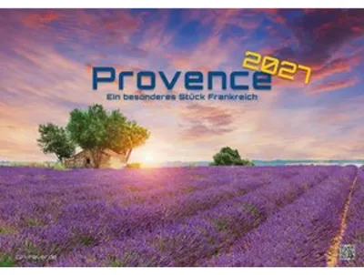 Zdjęcie produktu dla Prowansja – wyjątkowy region Francji – kalendarz na rok 2027, format DIN A2