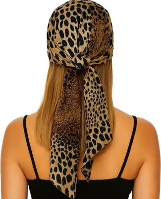 Produktbild von Bandana - Damenschal - Kopftuch - Halstuch - Haarband - Halstuch - Leopardenmuster